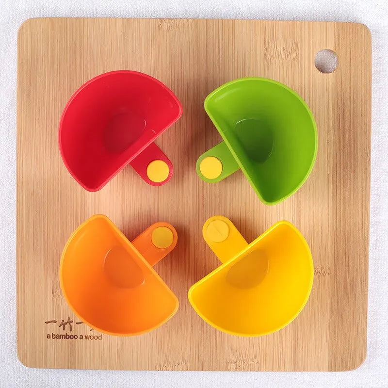 4Pcs Salad Bowl Dressing Bowl Clipable Small Plate Fries Mate Dressing Dish Dressing Box Kitchen Gadgets