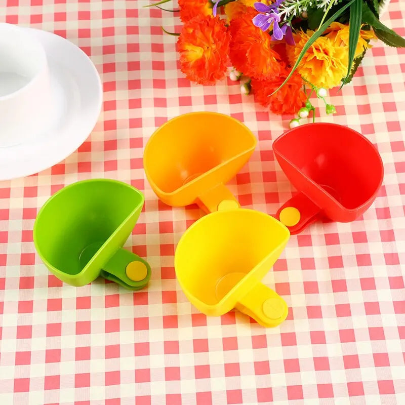 4Pcs Salad Bowl Dressing Bowl Clipable Small Plate Fries Mate Dressing Dish Dressing Box Kitchen Gadgets