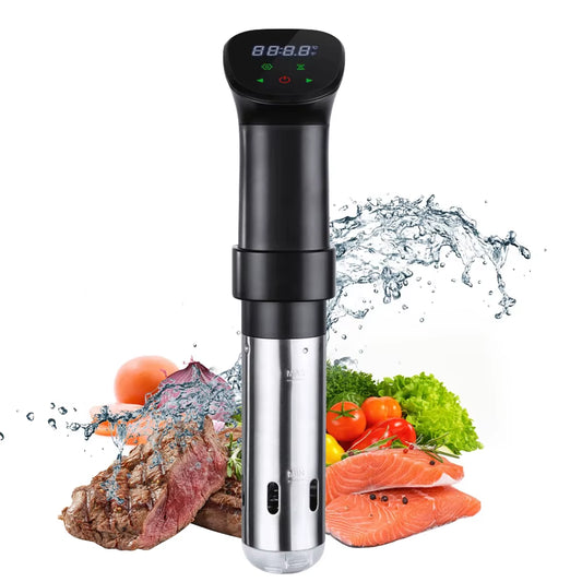 1800W Waterproof Vacuum Sous Vide Cooker Immersion Circulator Accurate Cooking with LED Digital Display Smart Slow Cooker Heater