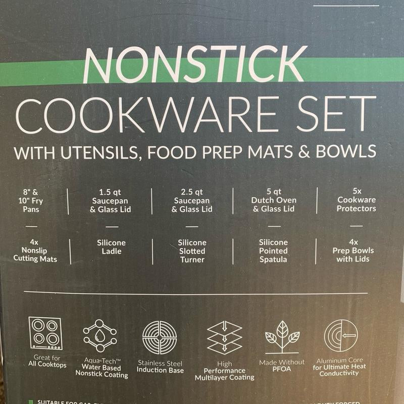 28 Piece Nonstick Cookware Set